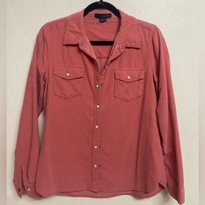 Western-inspired shirt in 100% organic cotton